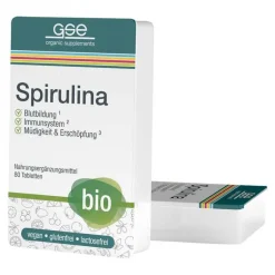 GSE Spirulina|Sonstige Bio Produkte-Spirulina 500 mg Bio Naturland Tabletten, 80 St