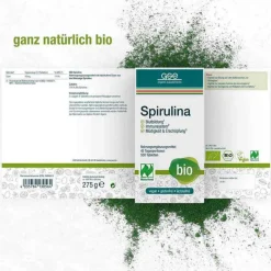 GSE Spirulina 500 mg Bio Naturland Tabletten, 550 St- Spirulina|Sonstige Bio Produkte