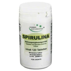 Spirulina Tabletten, 120 St^Hannes pure Lebenslust
