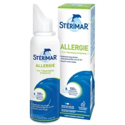 Sterimar Nasenspray Allergie|Meerwasser Nasenspray-Allergie 2 in 1 Nasenspray & Spülung, 100 ml