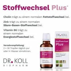 Dr. Koll Stoffwechsel Plus Gemmo Komplex Cholin Zink, 50 ml- Zink|Vitamin B6 (Pyridoxin)
