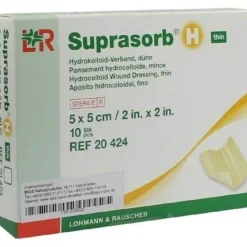 Wundverband-Suprasorb H Hydrokolloidverband 5x5cm dünn, 10 St