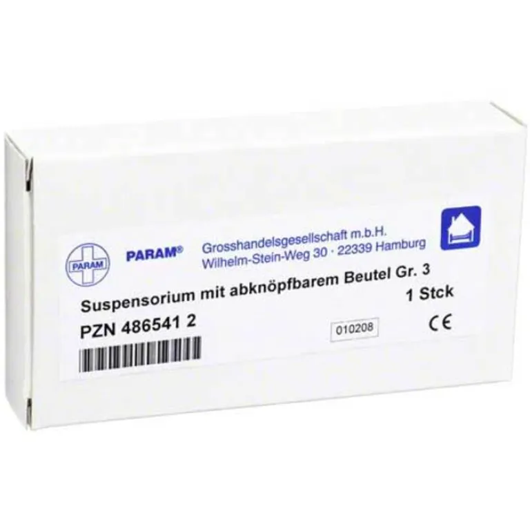 Param Suspensorium Größe 3 abknöpfbarer Beutel, 1 St- Suspensorium|Suspensorien