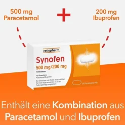 Synofen - mit Ibuprofen und Paracetamol, 10 St^Ratiopharm Sale