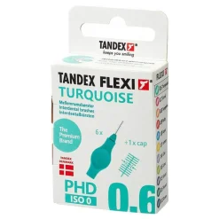 Tandex Flexi Interdentalbürste turquoise PHD0.6 / ISO0, 6X1 St- Zwischenraumreinigung