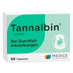 Tannalbin ® Tabletten bei Durchfallerkrankungen, 50 St-Kinder Mittel Gegen Durchfall & Erbrechen|Durchfallmittel