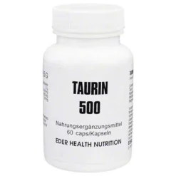 Taurin 500 Kapseln, 60 St^Eder Health Nutrition Clearance