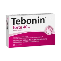 Tebonin ® forte 40 mg Filmtabletten, 60 St- Ginkgo|Durchblutungs Tabletten