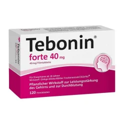 Tebonin Ginkgo|Durchblutungs Tabletten-® forte 40 mg Filmtabletten, 120 St