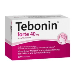 Tebonin ® forte 40 mg Filmtabletten, 200 St- Ginkgo|Durchblutungs Tabletten