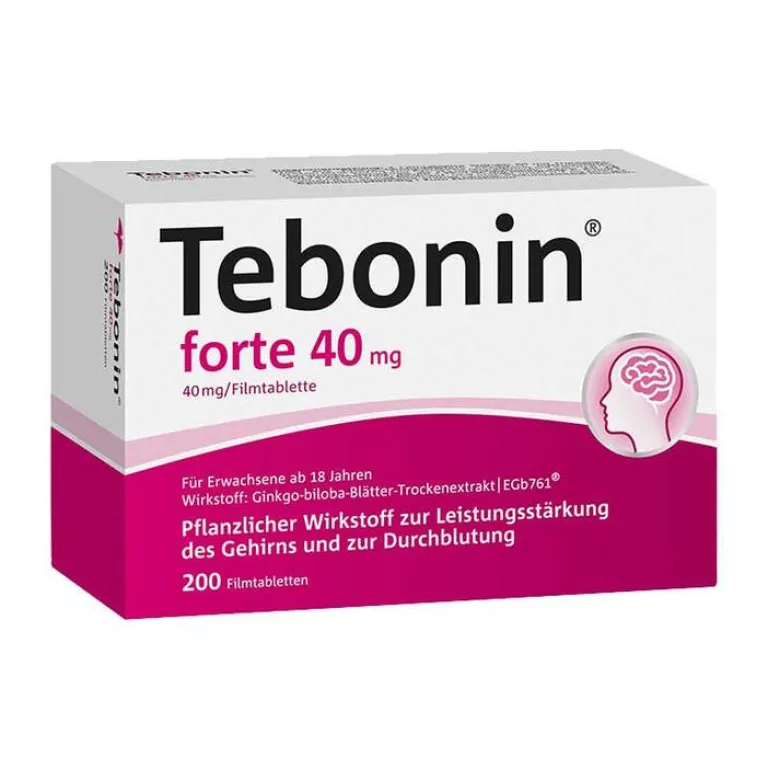Tebonin ® forte 40 mg Filmtabletten, 200 St- Ginkgo|Durchblutungs Tabletten