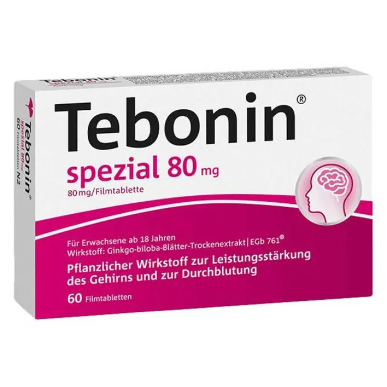 Tebonin ® spezial 80 mg Filmtabletten, 60 St- Ginkgo|Durchblutungs Tabletten