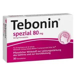 Tebonin ® spezial 80 mg Filmtabletten, 30 St- Ginkgo|Durchblutungs Tabletten