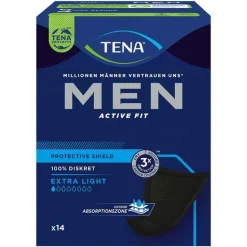 Tena Ein- & Vorlagen-® MEN ACTIVE FIT Extra Light Einlagen bei Inkontinenz, 14 St