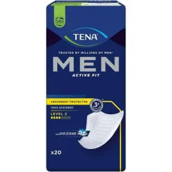 Tena ® MEN ACTIVE FIT Level 2 Einlagen bei Inkontinenz, 20 St- Ein- & Vorlagen