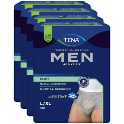 ® MEN ACTIVE FIT Pants Normal grau L/XL bei Inkontinenz, 4X10 St^Tena Outlet