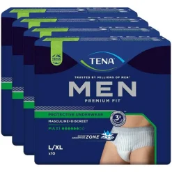 Tena ® MEN PREMIUM FIT Pants Maxi L/XL bei Inkontinenz, 4X10 St- Windeln & Pants