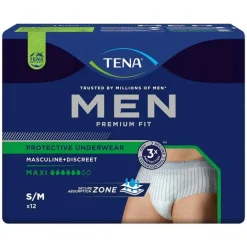 Tena ® MEN PREMIUM FIT Pants Maxi S/M bei Inkontinenz, 12 St- Windeln & Pants