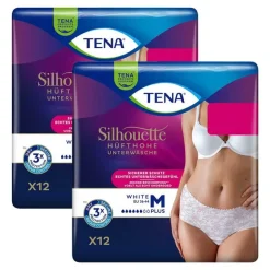 Tena Silhouette Plus M white Inkontinenz Pants, 2X12 St- Windeln & Pants