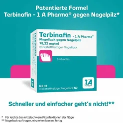 1A Pharma Terbinafin- Nagellack gegen Nagelpilz, 6.6 ml- Nagelpilz Lack