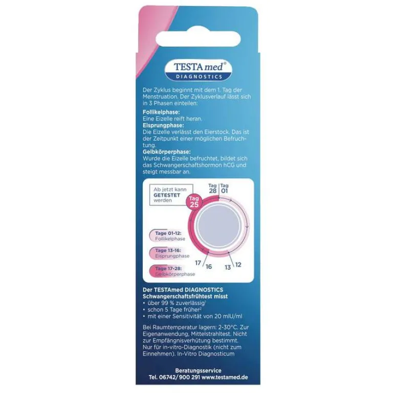 Testamed Schwangerschaftstests-® Schwangerschafts Teststeifen, 1 St