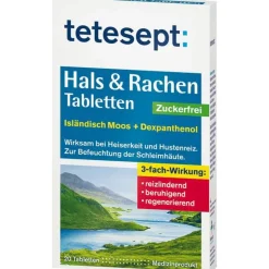 Tetesept Hustenlöser-Hals & Rachen Tabletten zuckerfrei, 20 St