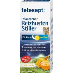 Tetesept Pflanzlicher Reizhusten Stiller Flü.z.E., 168 g-Kinder Hustenstiller Kinder|Hustenstiller