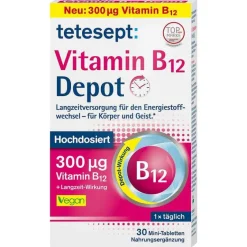 Vitamin B12 Depot 300 µg Filmtabletten, 30 St^Tetesept New