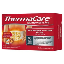 Thermacare Rückenumschläge S-XL zur Schmerzlinderung, 4 St- Wärmepflaster