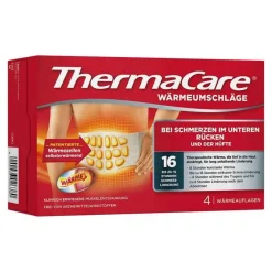 Thermacare Rückenumschläge S-XL zur Schmerzlinderung, 4 St- Wärmepflaster