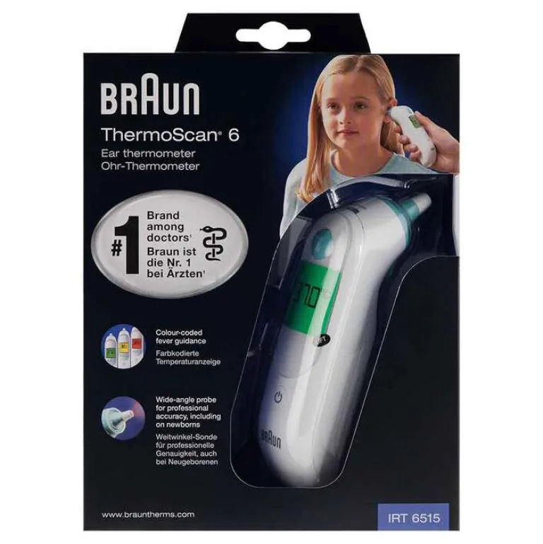Braun Thermoscan 6 IRT6515 Ohrthermometer, 1 St- Fieberthermometer