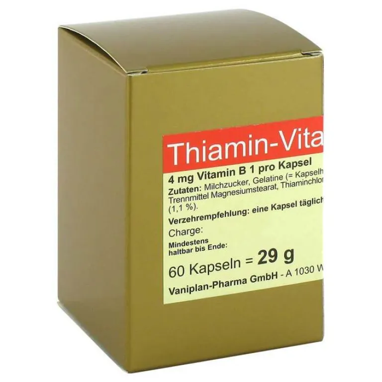 Thiamin Kapseln Vitamin B1, 60 St^Vaniplan Pharma Clearance