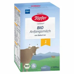 Töpfer Lactana Bio 1 Pulver, 600 g- Babymilch