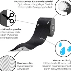 True Tape Kinesio Tape-Truetape Athlete Edition Pro schwarz, 1 St