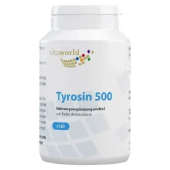Tyrosin 500 mg Kapseln, 120 St^Vitaworld Hot