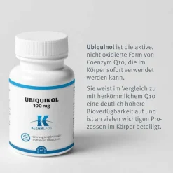 Supplementa Ubiquinol Coenzym Q10 reduziert 100 mg Kapseln, 60 St- Coenzym Q10