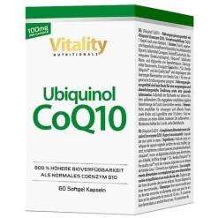 Vision Healthcare Ubiquinol COQ10 100 mg hochdosiert Weichkapseln, 60 St- Coenzym Q10