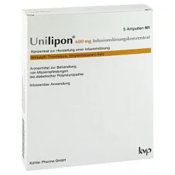 Unilipon 600 mg Infusionslösungskonzentrat, 1X5 St^Köhler