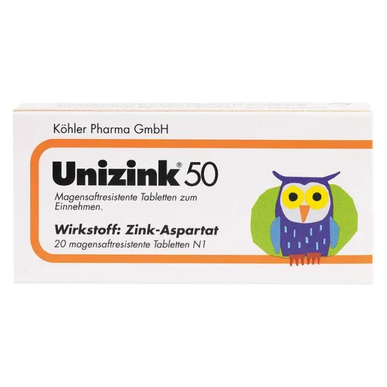 Unizink 50 Tabletten, 20 St- Zink
