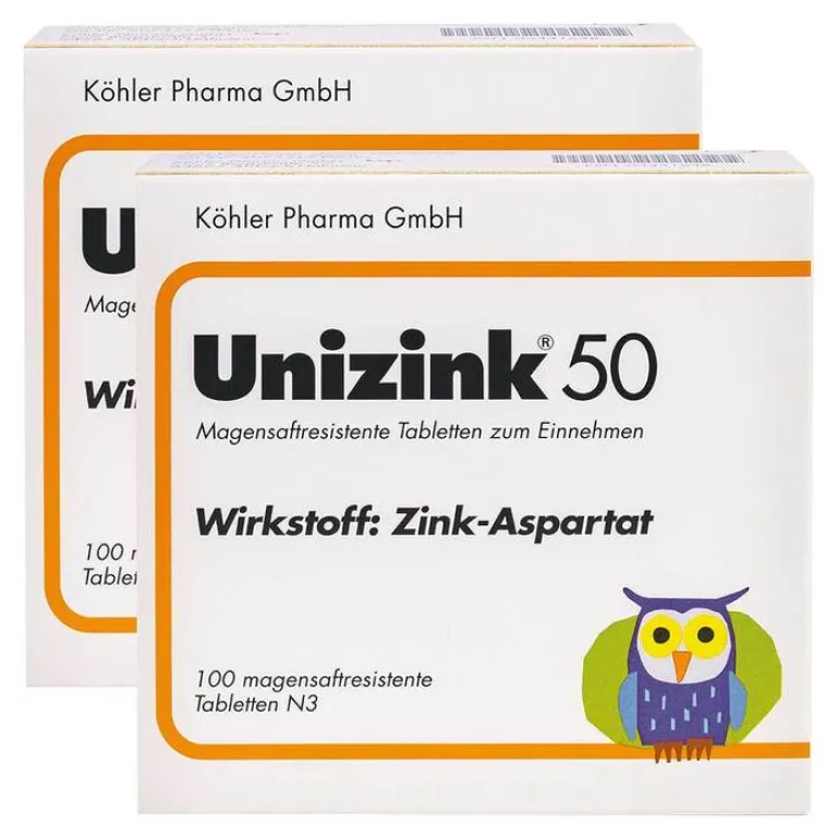 Unizink Zink-50 Tabletten, 2x100 St