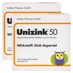 Unizink 50 Tabletten, 2x100 St- Zink