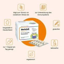 Unizink Immun Plus Kapseln, 1X90 St- Zink|Immunsystem