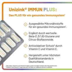 Unizink Immun Plus Kapseln, 1X60 St- Zink|Immunsystem
