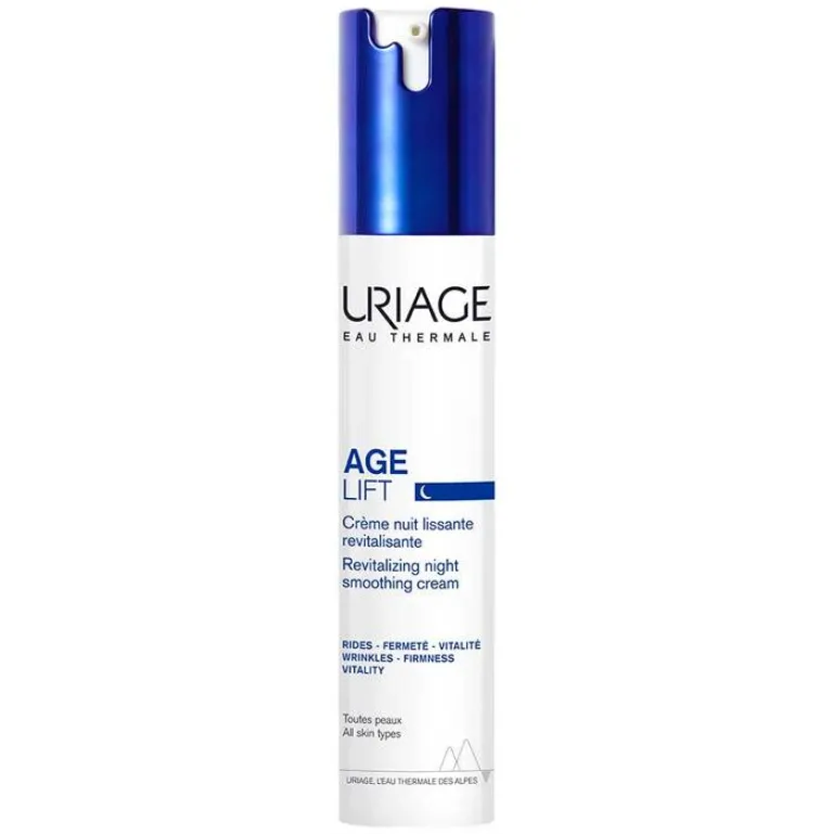 Uriage Nachtpflege|Anti-Aging-Age Lift revitalisierende glättende Nachtcreme, 40 ml