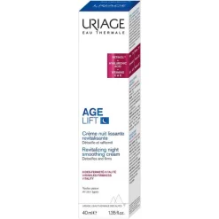 Uriage Nachtpflege|Anti-Aging-Age Lift revitalisierende glättende Nachtcreme, 40 ml
