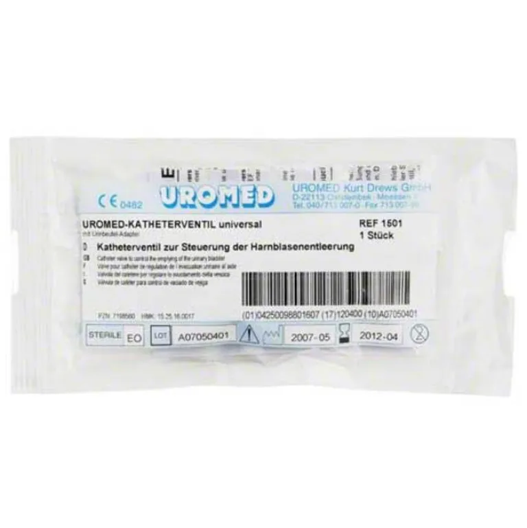 Uromed Katheter & Zubehör-Katheterventil mit Adap, 1 St