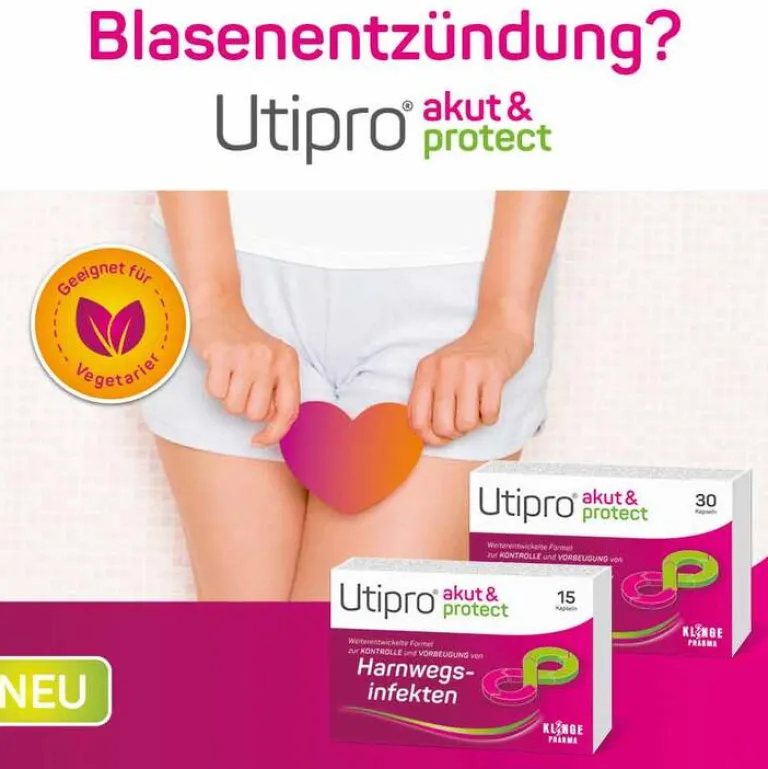 Utipro Blasenentzündung Medikamente-® akut & protect Kapseln, 15 St