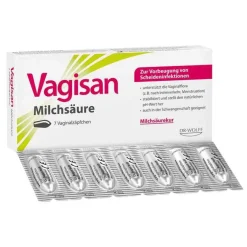 Vagisan Intimpflege|Scheidenpilz Medikamente-Milchsäure Vaginalzäpfchen, 7 St