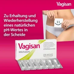 Vagisan Intimpflege|Scheidenpilz Medikamente-Milchsäure Vaginalzäpfchen, 7 St