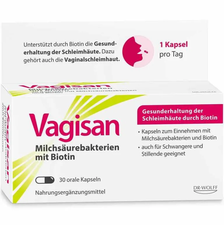 Vagisan Milchsäurebakterien mit Biotin Kapseln, 30 St- Bakterienkulturen